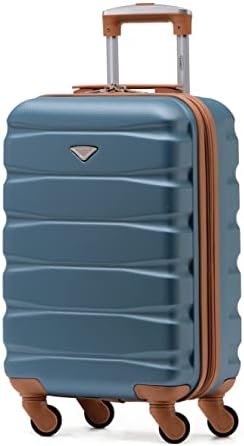 Flight Knight Lightweight 4 Wheel ABS Hard Case Suitcases Cabin Carry On Hand Luggage Approved for Over 100 Airlines Including easyJet, British Airways, RyanAir, Virgin Atlantic, Emirates & Many More