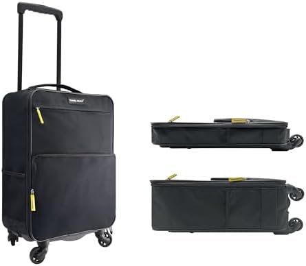 4-Wheel Super Lightweight 1.9kg Collapsible Cabin Luggage. Made of High Tensile Strength Materials. Approved for Ryanair EasyJet and All Major Airlines