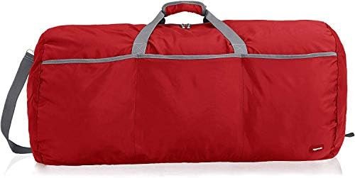 Amazon Basics Large Duffel Bag, 98L, Red