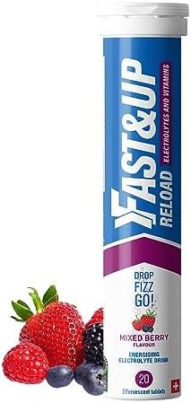 Fast&Up Reload – Instant Hydration and Electrolytes Replenishment - 20 Effervescent Tablets (Mixed Berry)