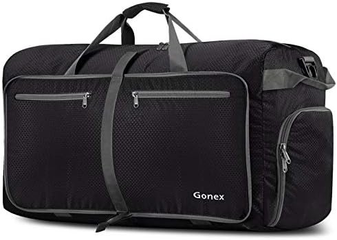 Gonex 100L Packable Travel Duffle Bag, Extra Large Luggage Duffel (Black)