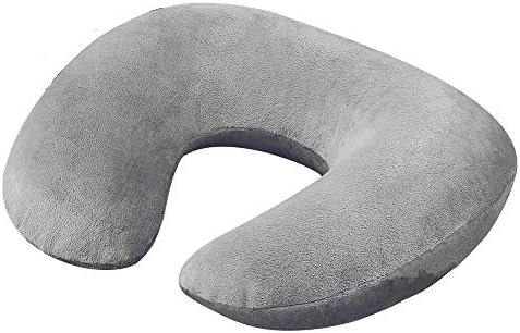 Inflatable Airplane Pillow, Neck Travel Pillows - Compact Portable Head and Neck Support Pillows in Flight, Small U Shape Headrest Cushion