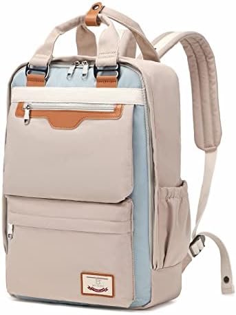 Myhozee Backpack Womens Rucksack, Water-resistant Travel Backpack Women Ladies College School Travel Bag Handbag fit 15.6 Inch Laptop Computer, Grey