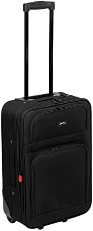 Slazenger Trolley Suitcase Black 22in/55cm