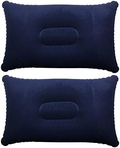 TRIXES Inflatable Pillows x2 – Multipack of Inflatable Pillows Perfect for Travel/Camping/Outdoors/Fishing - Blow up Pillow -Twin Pack – Ultra Light Water Resistant Pillows