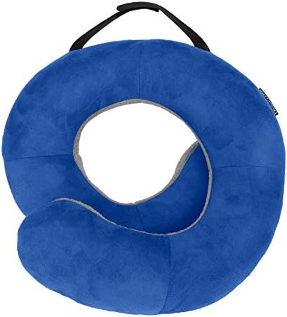 Travelon: Travel Comfort Neck Pillows, Cobalt/Gray, One Size, Deluxe Wrap N' Rest Pillow