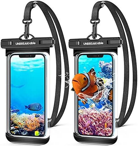 UNBREAKcable Waterproof Phone Case, 2-Pack IPX8 Universal Waterproof Phone Pouch Dry Bag for iPhone 15 14 13 12 11 Pro Max XR X XS SE 2022 8 Plus Samsung S23 S22 Ultra S21Huawei P60 Mate 60 up to 7"